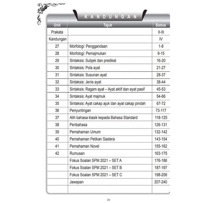 Morfologi bahasa melayu spm