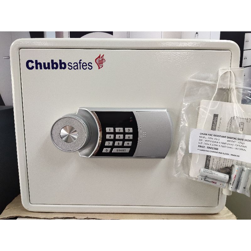 Peti besi 42KG CHUBB SAFE BOX FIRE RESISTANT DIGITAL Shopee Malaysia