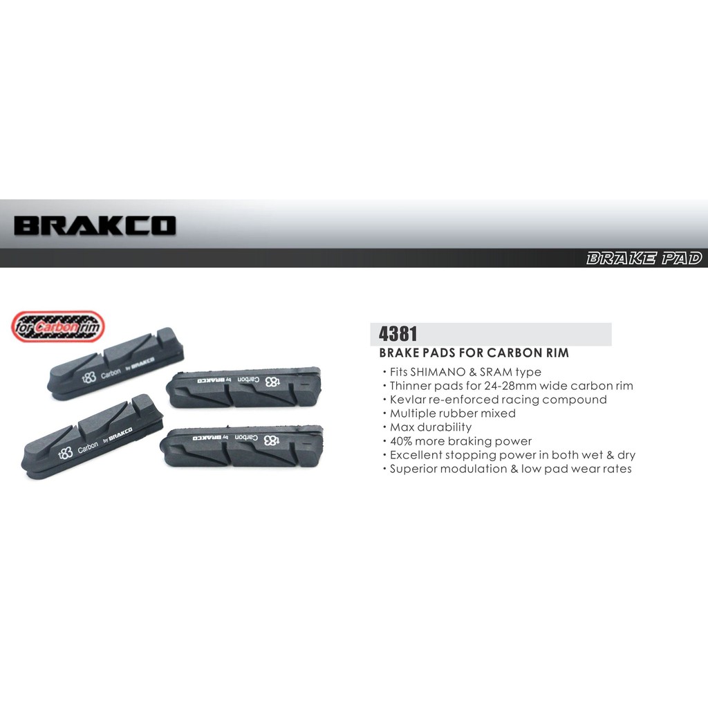 brakco carbon brake pads