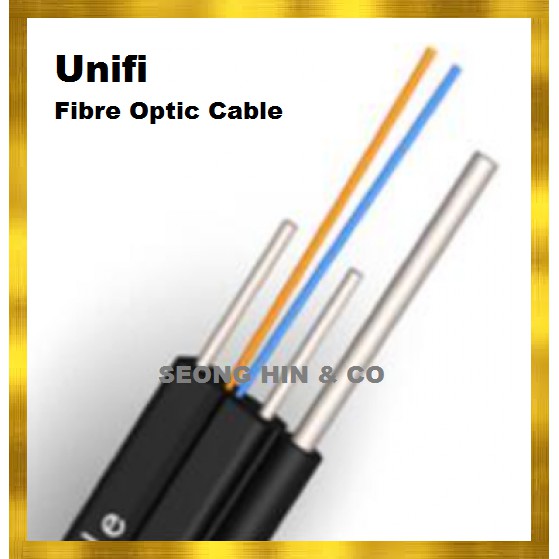 1 Meter - 2 Core Fiber / Fibre Optic Cable / Self-support Unifi / Fiber ...