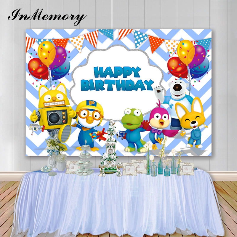 pororo with friends blue balloons backgrounds for photo studio baby shower birthday party photography decoration shopee malaysia pororo with friends blue balloons backgrounds for photo studio baby shower birthday party photography decoration