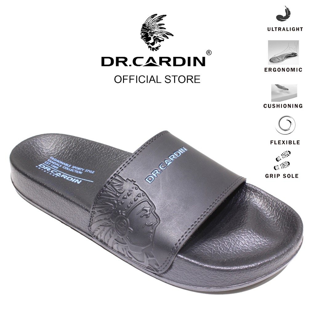 Dr Cardin Men Casual Synthetic Leather Emboss Logo Comfort