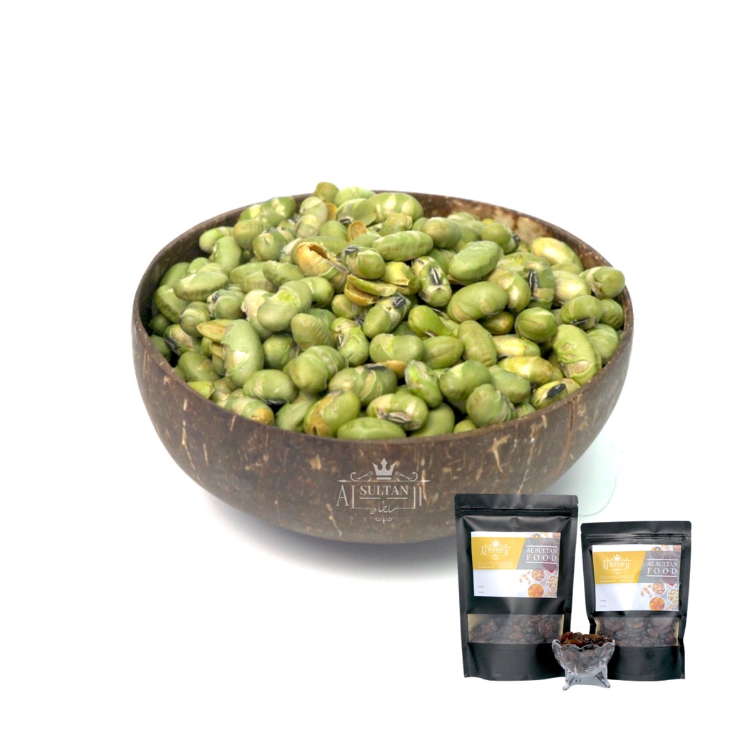 Green Edamame Nuts Roasted & Salted 1KG Alsultan Edamame Hijau