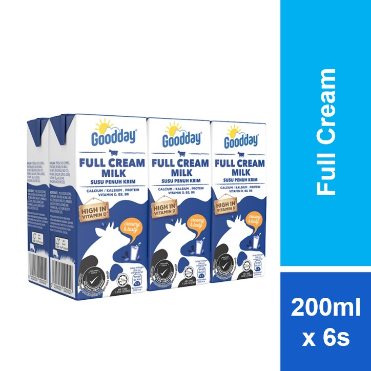 Goodday UHT Full Cream Milk 6 x 200ml Shopee Malaysia
