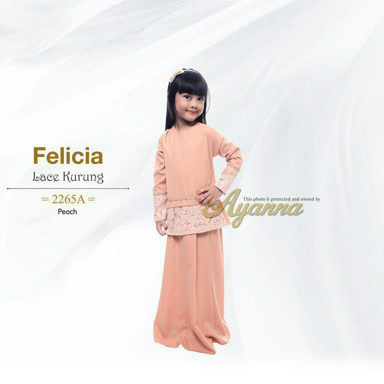 SALE FELICIA LACE KURUNG  2265A KURUNG  BUDAK BAJU  