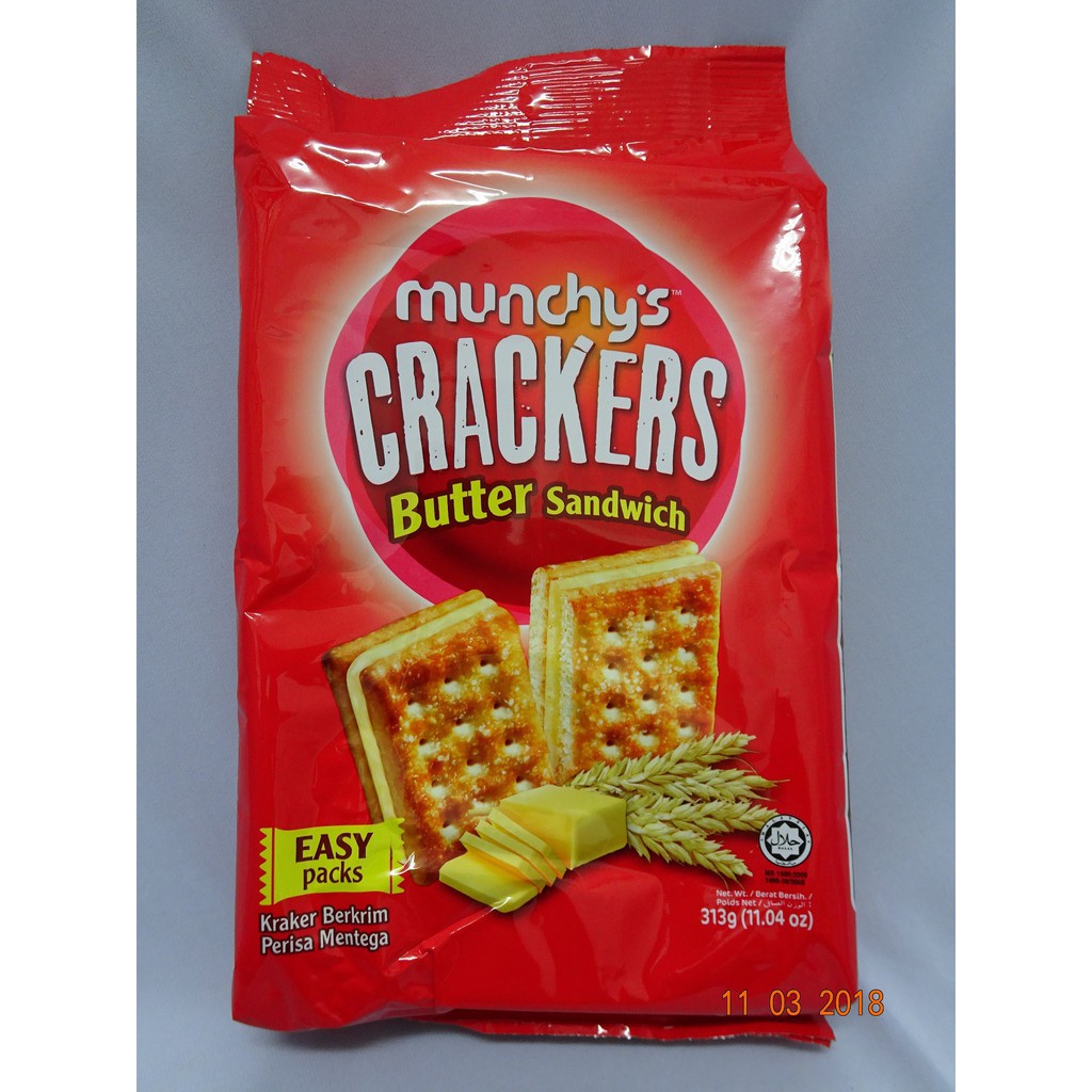 12 Packs Munchy's Crackers Butter Sandwich 313g (LOCAL READY STOCKS