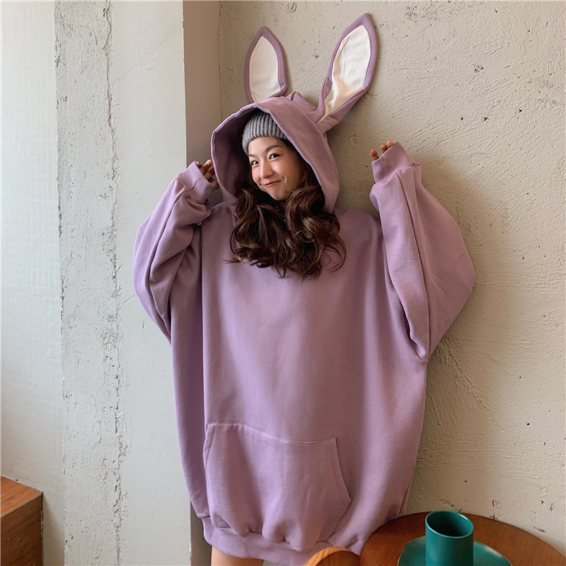 sweater with bunny ears