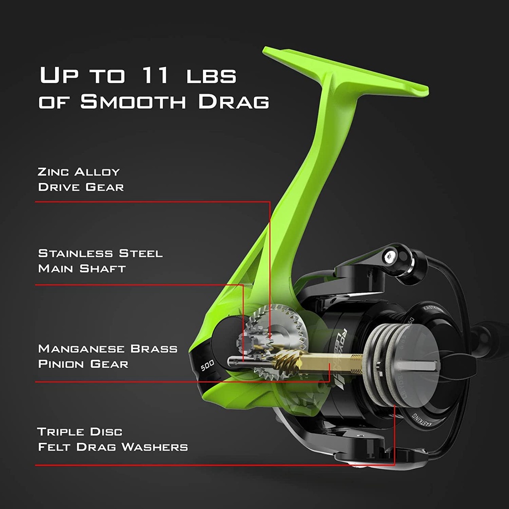 1 BB,Size 500 Ultra Smooth Only 5.8 oz Light Weight Ice Spinning Reels KastKing Royale Legend II Ice Fishing Reel 5.1:1 Spinning Reel Designed for Ice Fishing,5 