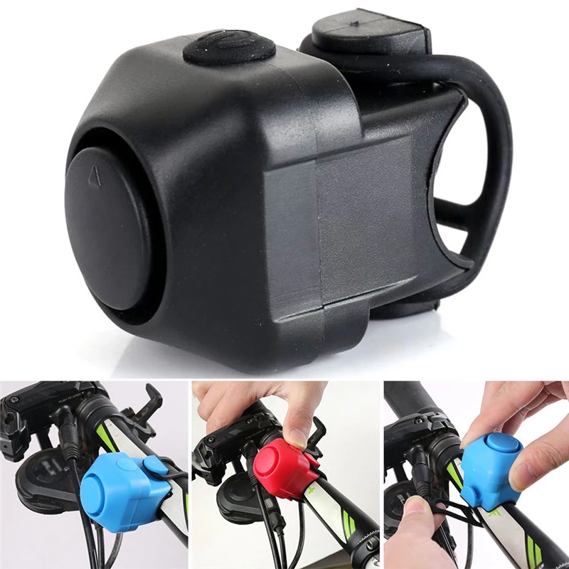 Bike Electronic Loud Horn 130 db Warning Safety Electric Bell Police Siren Bicycle Handlebar Alarm Ring Bell Cycling