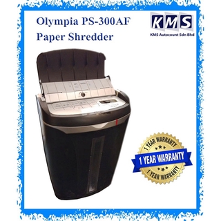 (READY STOCK) Olympia PS-300AF Autofeed Auto Feed Personal Small Office Home Cross Cut Paper Shredder CD Credit Card