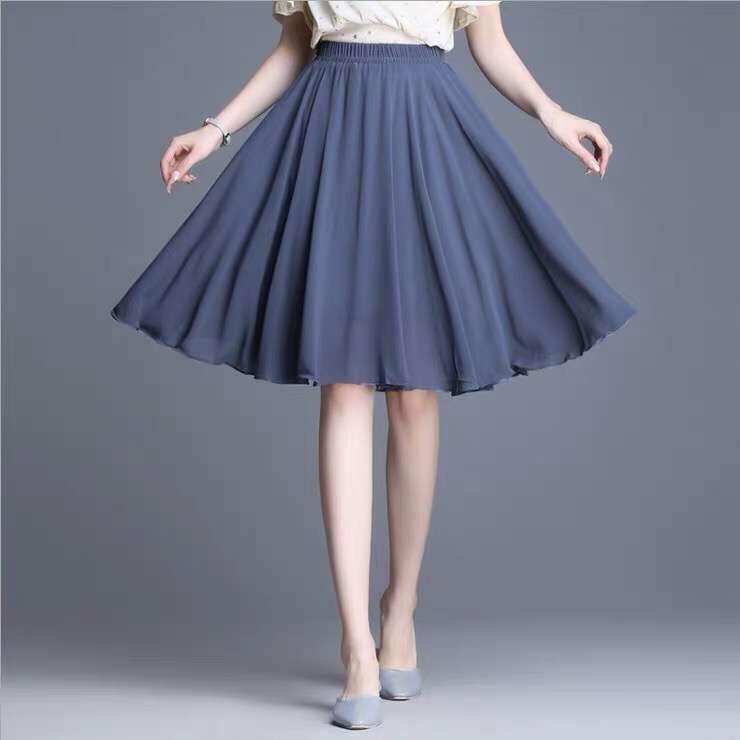 swing skirt knee length