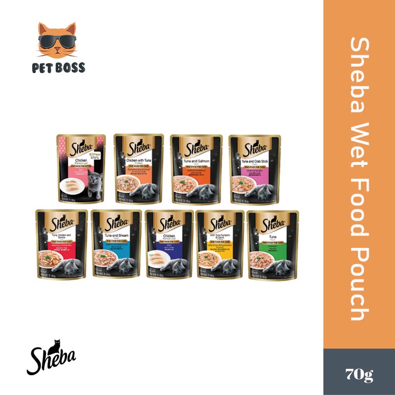 Sheba Cat Wet Food Pouch (70g) Shopee Malaysia