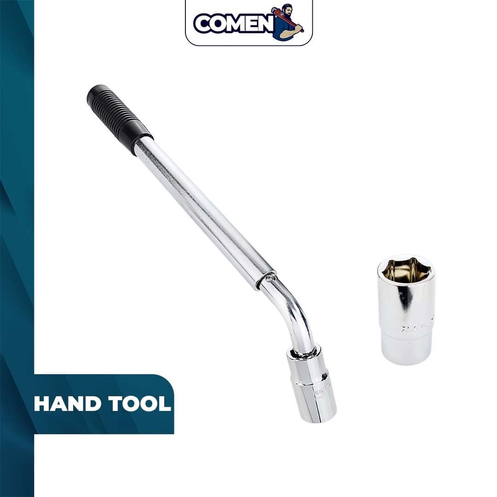COMEN Telescopic Wheel Nut Wrench Extendable L Shape Socket Wrench