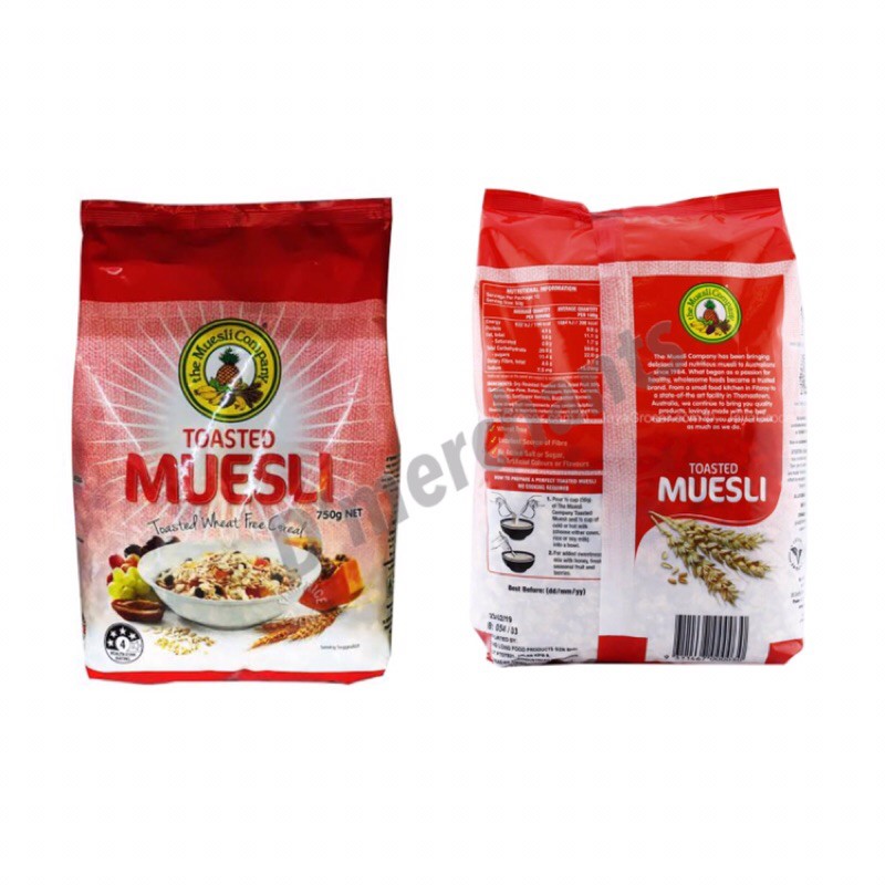THE MUESLI COMPANY TOASTED OATS 750G Shopee Malaysia