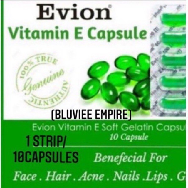 Buy Evion Vitamin E Oil Skin And Hair 1 Strip 10 Capsules Seetracker Malaysia