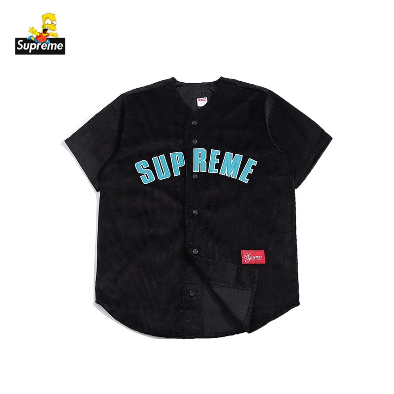 supreme corduroy baseball jersey