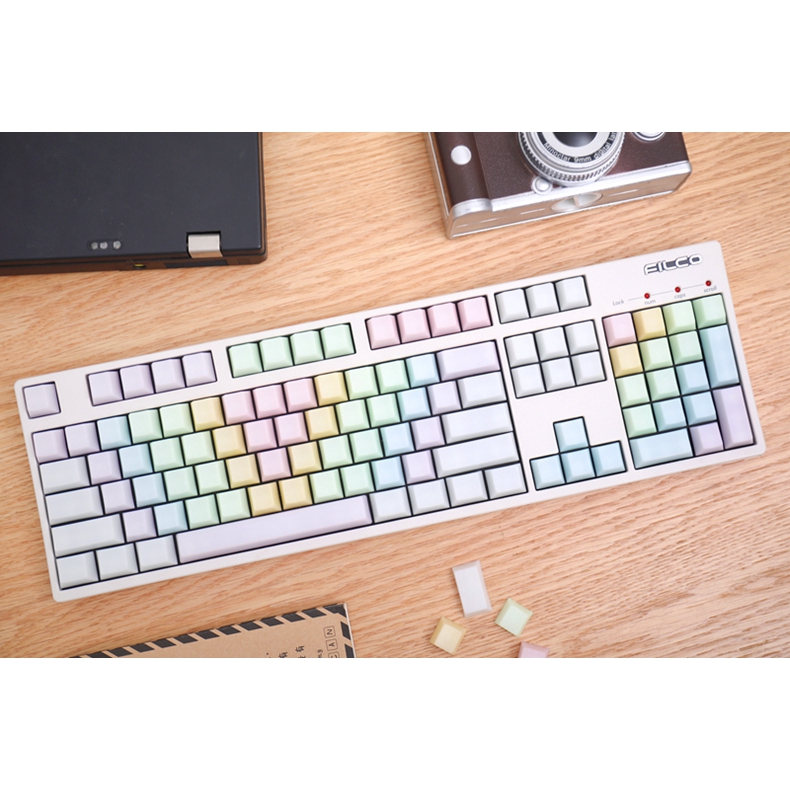 Artisan Dye Pom Jelly Rainbow Key Cap 104 Key Filcocherryikbc And Other Mechanical Keyboard For Non Pbt Shopee Malaysia