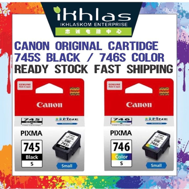 Canon PG-745 S Fine Cartridge Black (5.6 ml)/Canon CL-746 S Fine