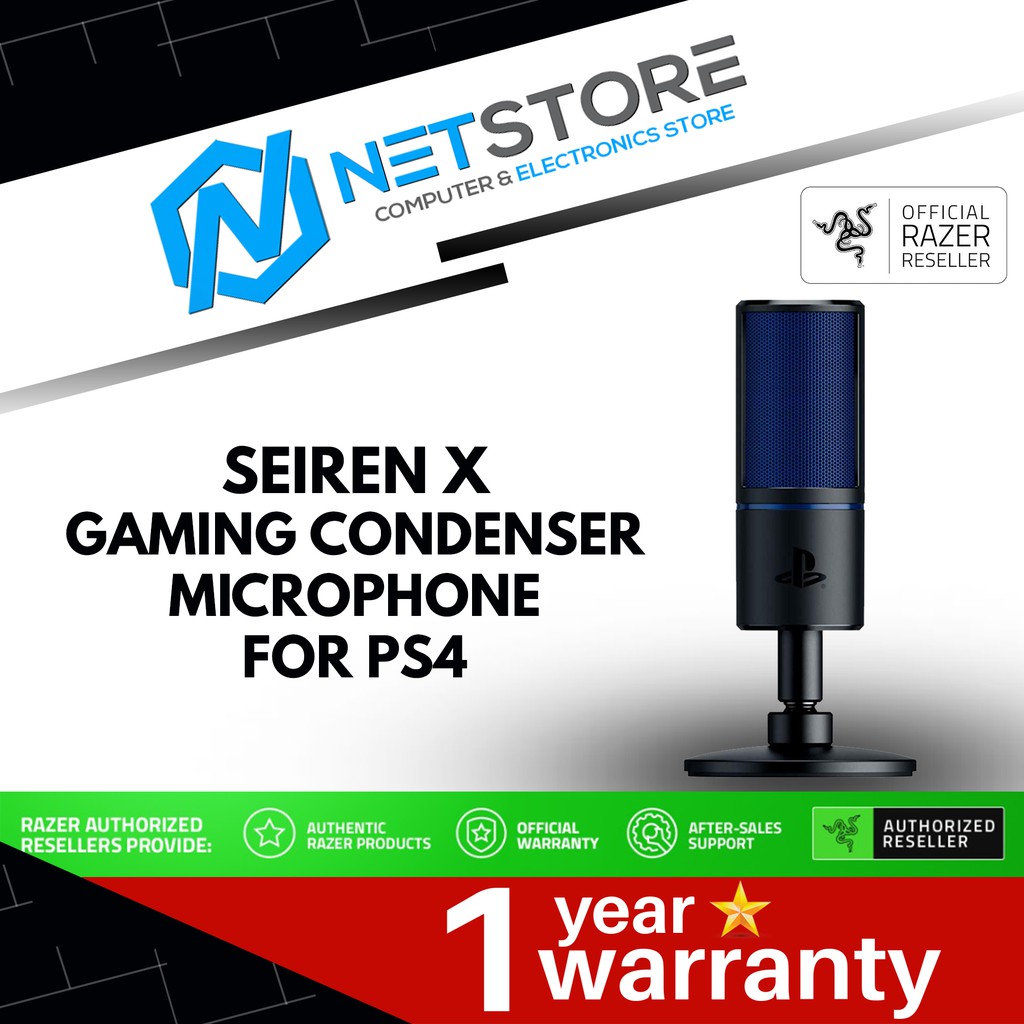 Razer Seiren X For Ps4 Condenser Microphone Rz19 R3a1 Shopee Malaysia