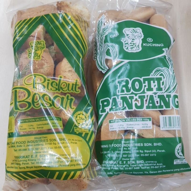 Ready Stock Biskut Roti Kering Rotikok Biskut Lutut Biskut Roti Panjang Biskut Kering Besar 340g 面包干