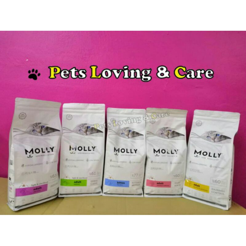 Buy Molly Cat Food 2kg/Mkanan Kucing/Indoor/Hairball/Kitten And 