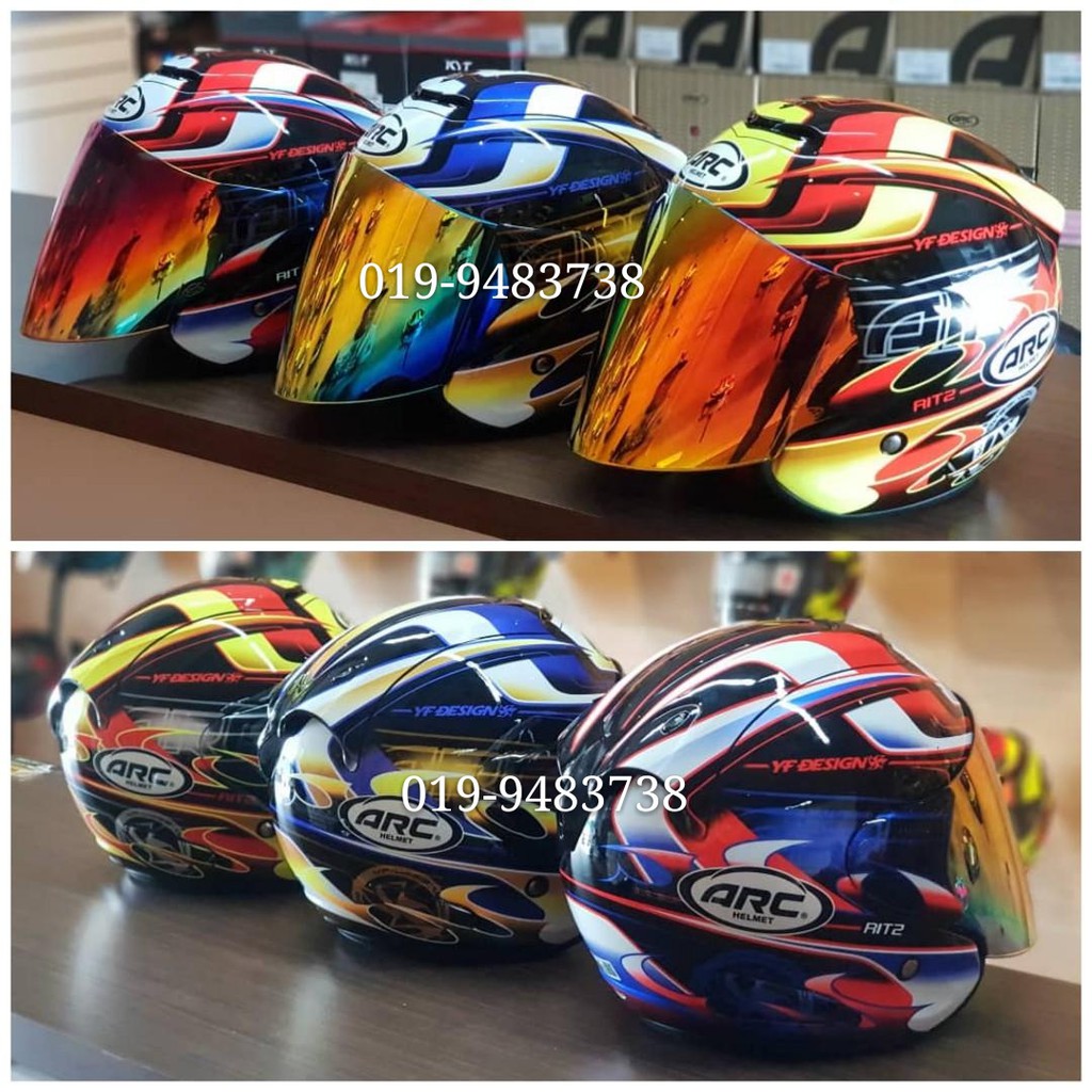 Original Arc Helmet Ritz Yf1 Series Yuji Fukasawa Yf Design With Visor Shopee Malaysia