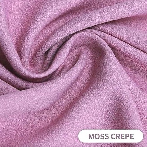 Bahan kain mosscrepe premium