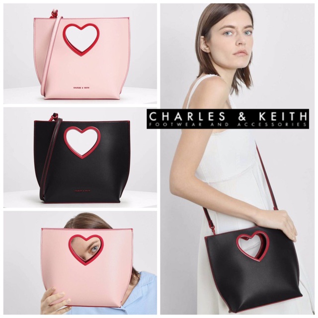 charles keith heart bag