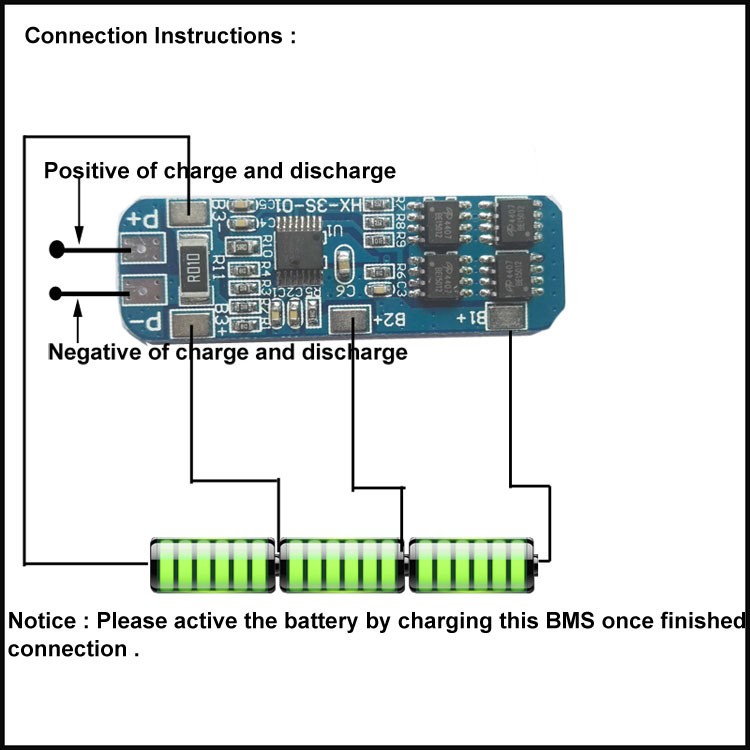 Bms 3s 10a схема