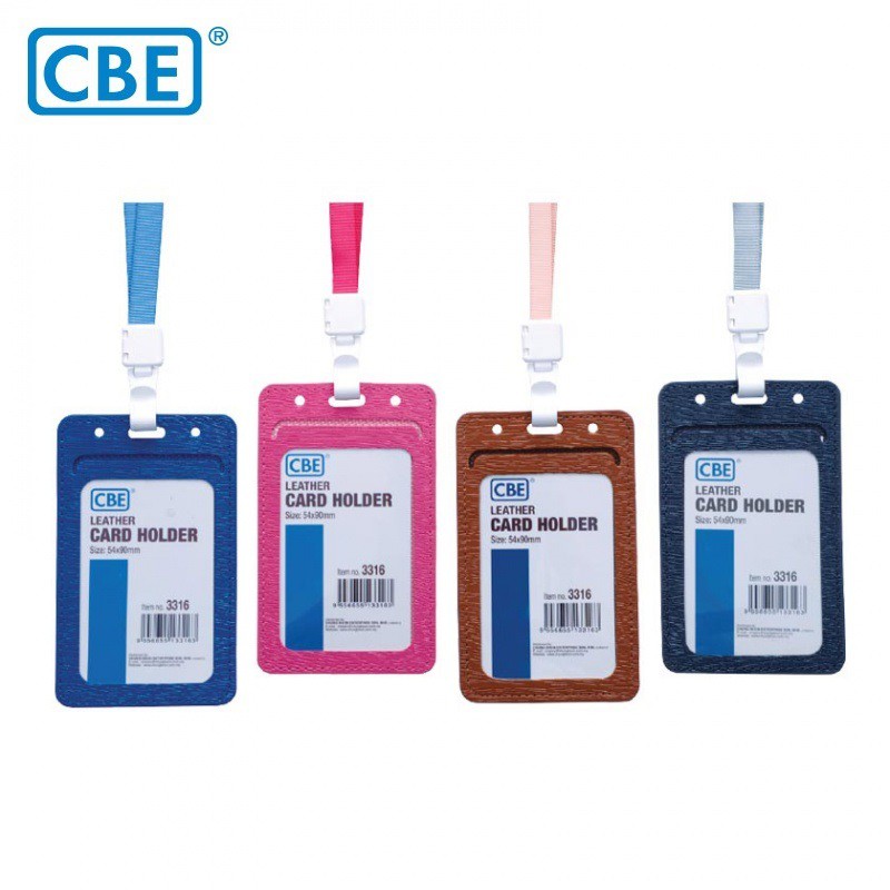 CBE Leather Name Tag / Name Badge Holder / Office ID Card Holder ...