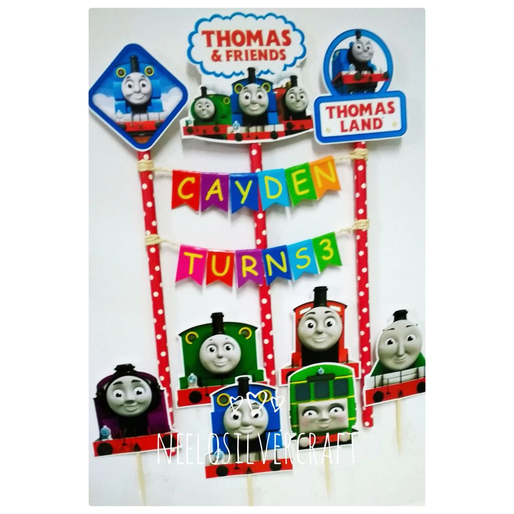 Thomas Friends Cake Topper For Birthday Cake Shopee Malaysia