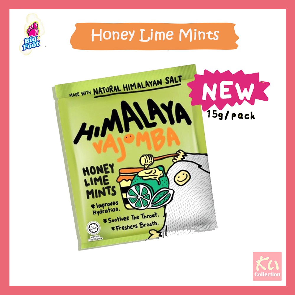 🔥himalaya 🔥 Vajomba Sea Salt Honey Lime Mints Sweet Candy 15g   1 Pack 