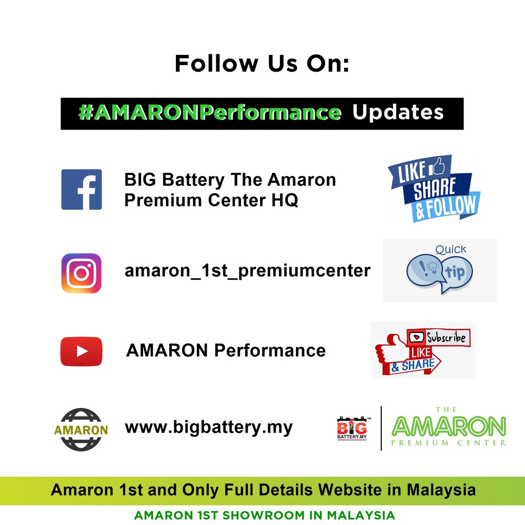 55d23l Amaron Go Car Battery For Exora Insipra Suprima Preve Lancer Subaru Xv Forester Xtrail Estima Bateri Shopee Malaysia