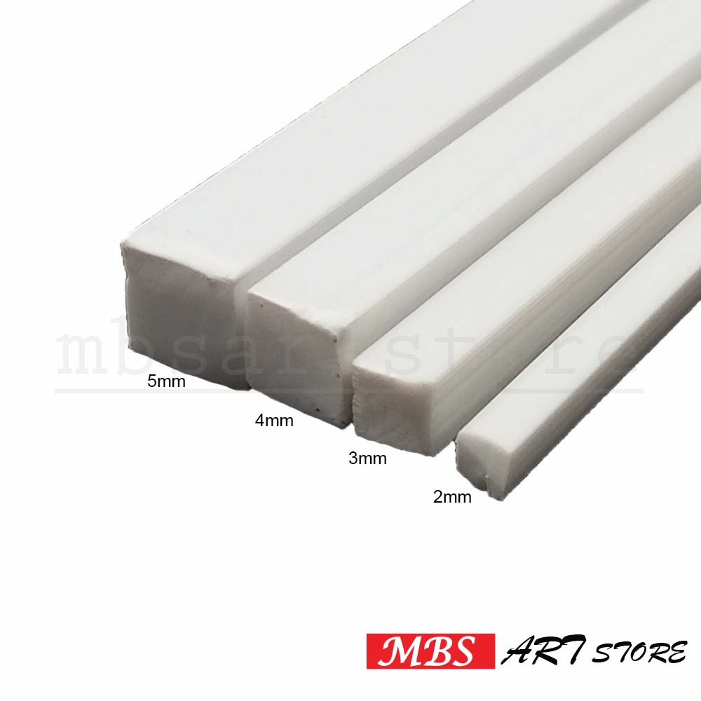 ABS Square Bar Plastic PVC 50cm Long for Scale Model Shopee Malaysia