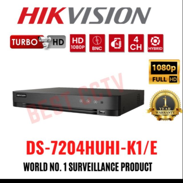 Hikvision Ds 74 Huhi K1 E 4ch 8mp Dvr Shopee Malaysia