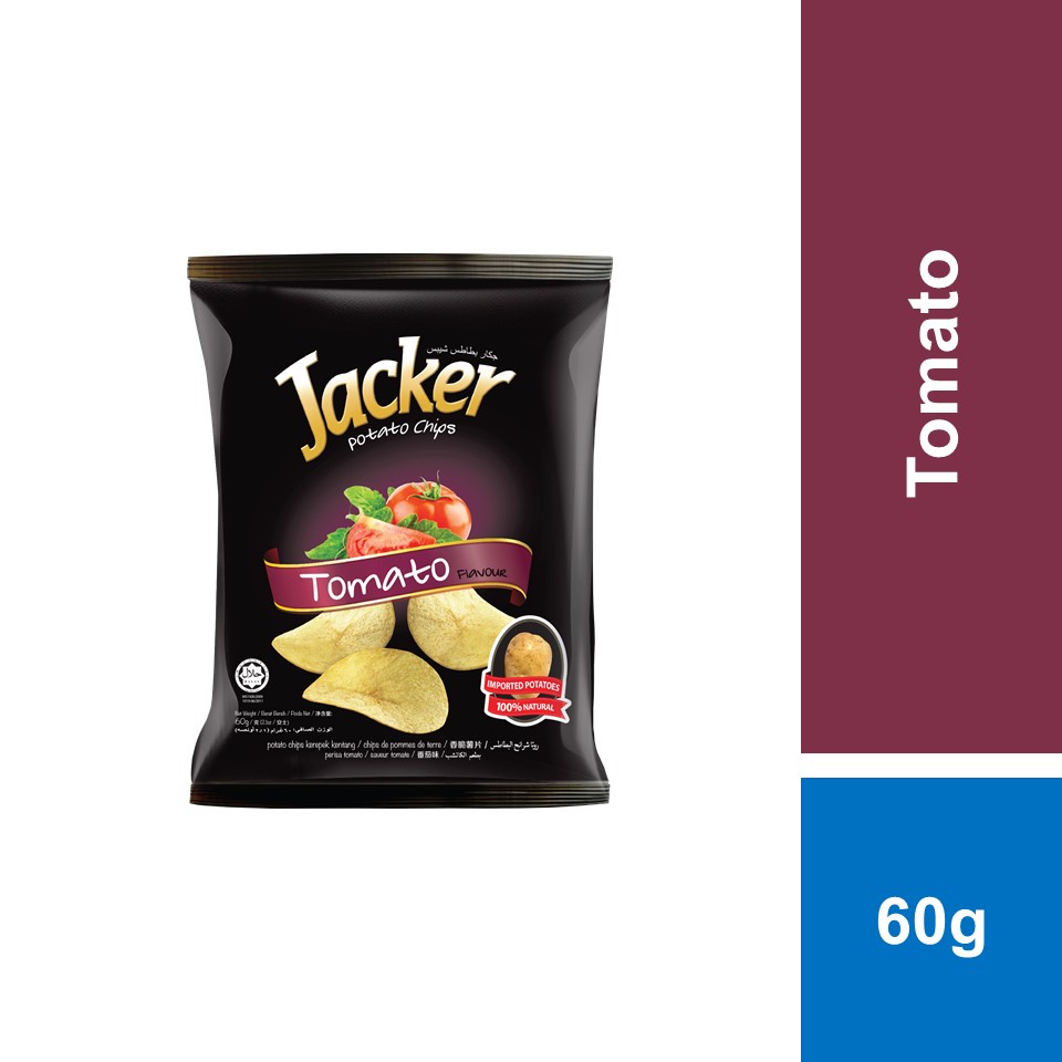 Jacker Potato Chips 60g Tomato Shopee Malaysia 9966