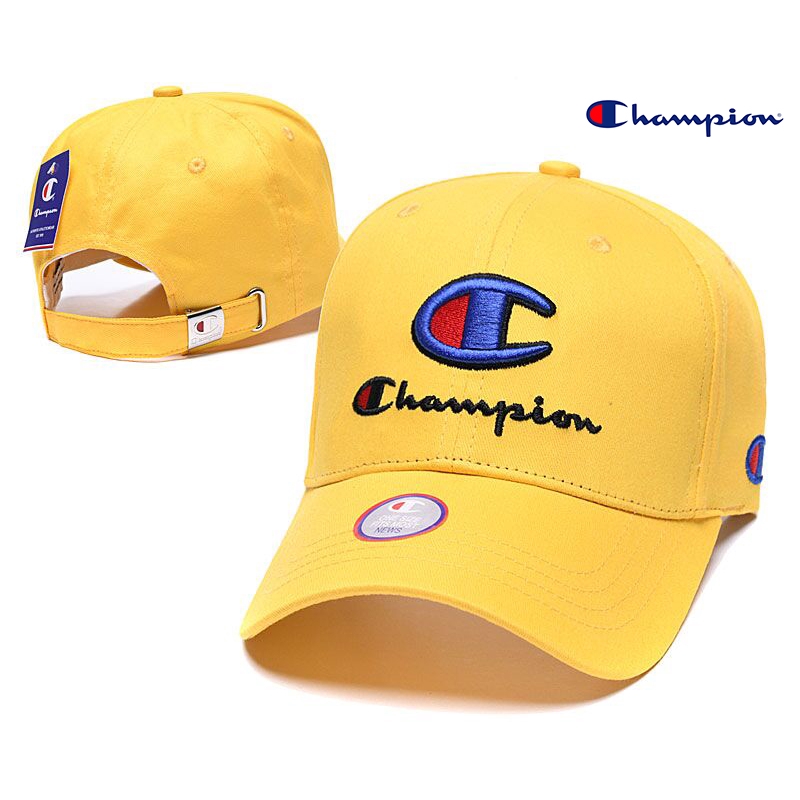 yellow champion hat