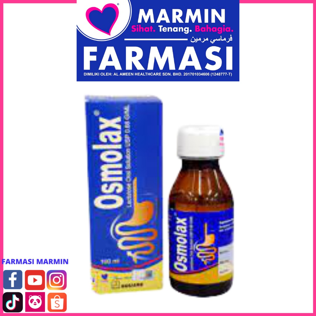 Osmolax Syrup Lactulose for Constipation 100ml Shopee Malaysia