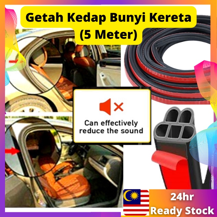 (5 Meter) Getah Kedap Bunyi Pintu Kereta Sound Proof Axia Bezza Myvi