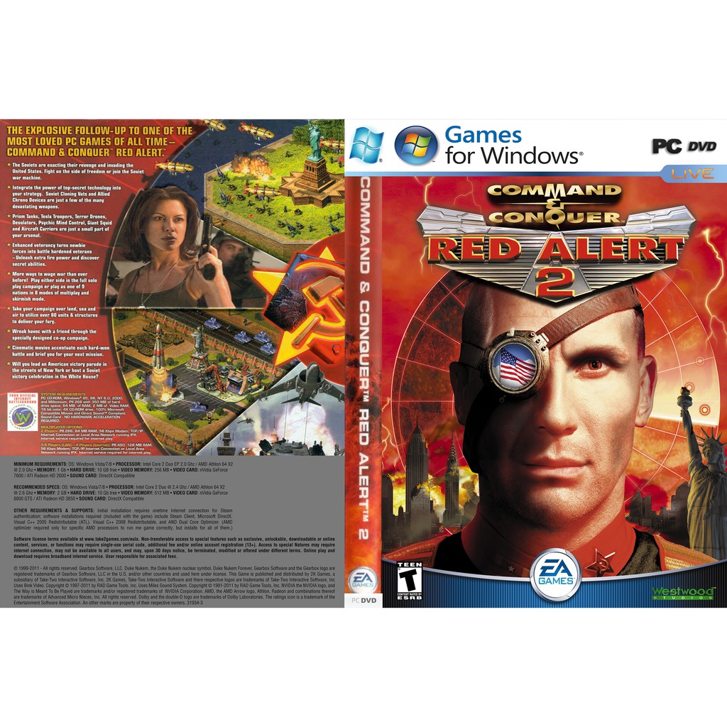 Command Conquer Red Alert 2 Pc Game Offline Dvd Installation Shopee Malaysia