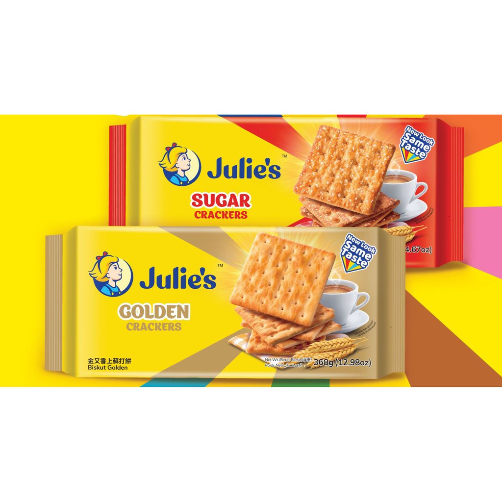 Julie's Biscuts Crackers (Golden) (Sugar) 368g | Shopee Malaysia