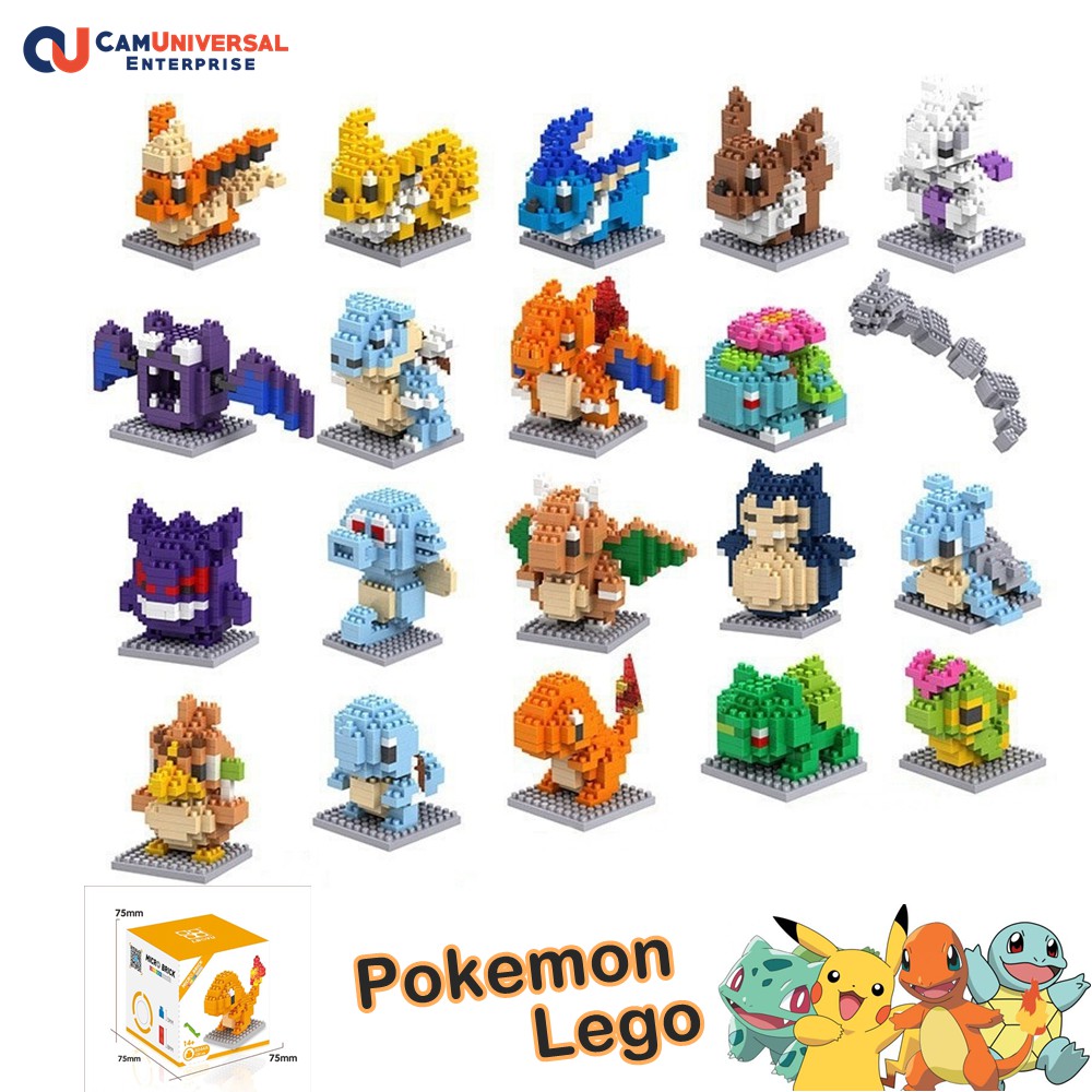 LBOYU POKEMON Lego Blocks Mini Small Particle Building Blocks (20