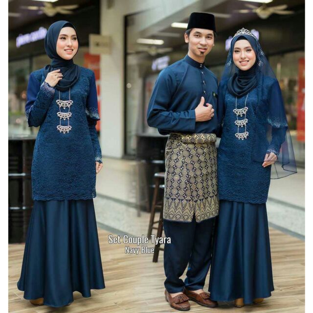 BAJU AKAD NIKAH BERTUNANG . SET COUPLE SEDONDON . RAYA ...