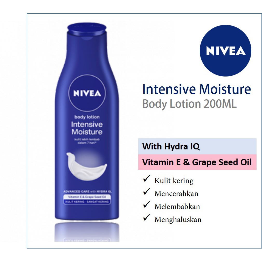 nivea intensive moisture body lotion