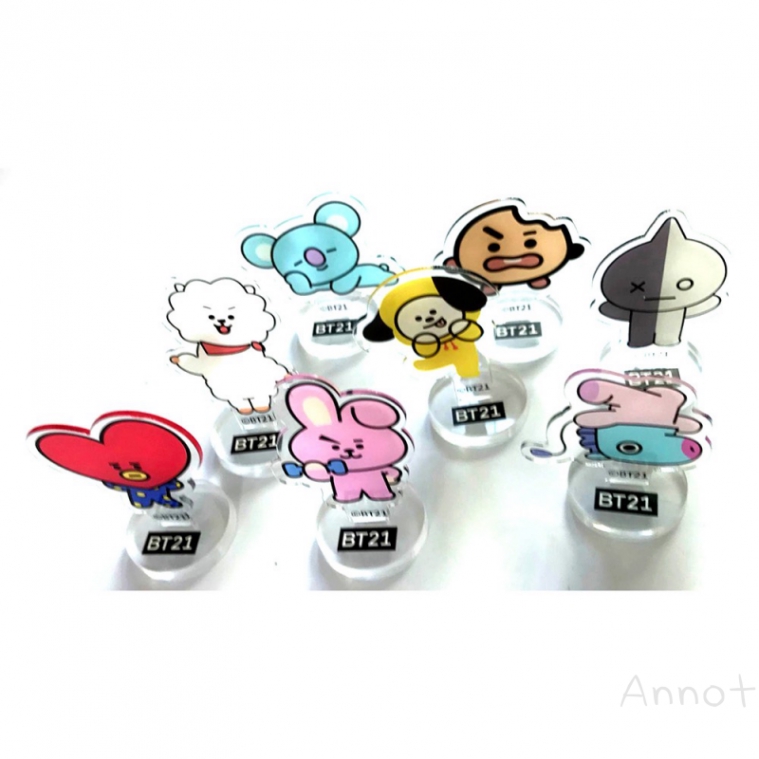 BTS Bangtan Boys Figure BT21 Cartoon Stand