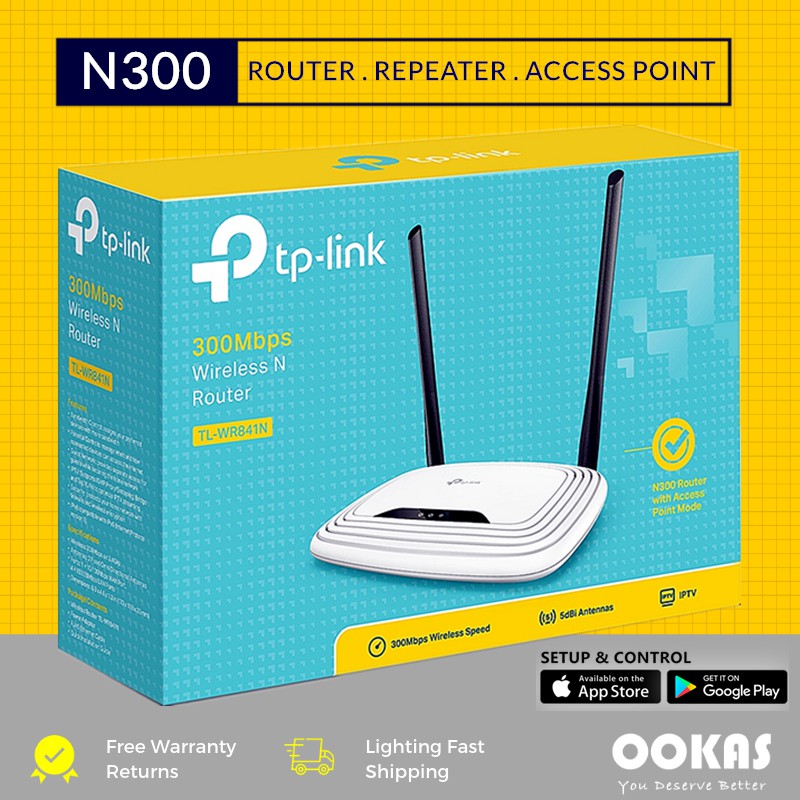 Tp Link Wireless N300 Unifi Router Tl Wr841n With Repeater Ap Mode Shopee Malaysia