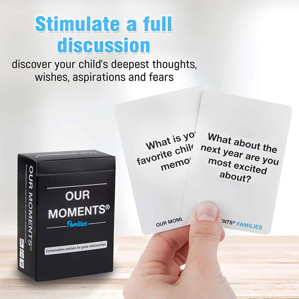 OUR MOMENTS Families: 100 Thought Provoking Conversation Starters Questions Card  Game Family Party | Shopee Malaysia