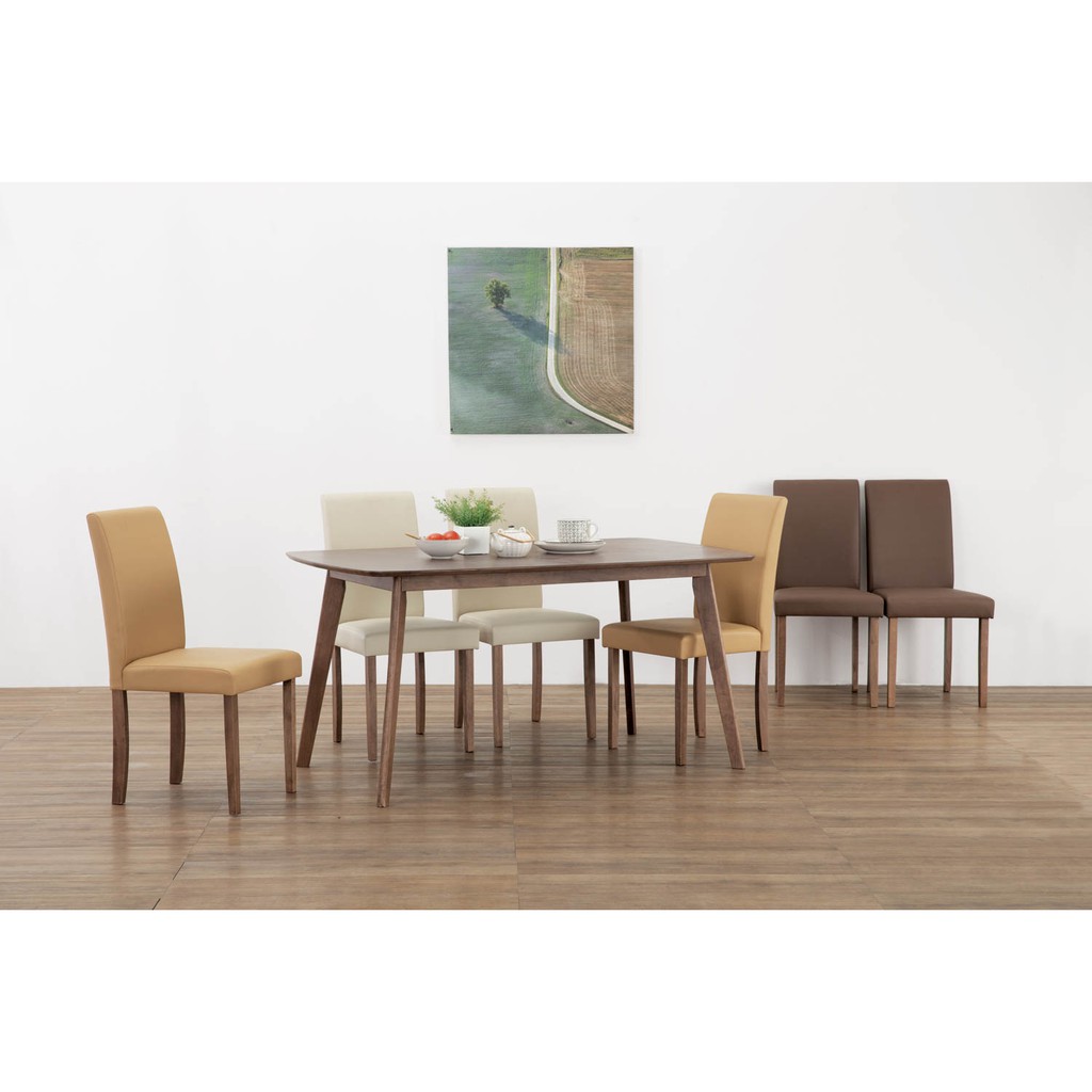 Minimalist Dining Set Dining Table 4 Or 6 Person Dining Chair 1 Set 2 Pcs Shopee Malaysia