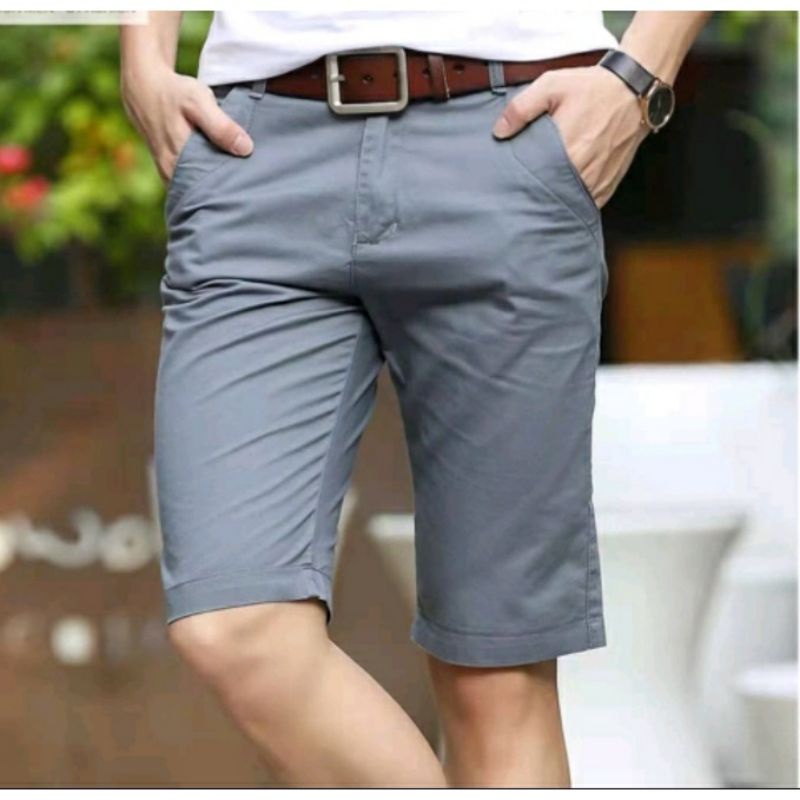 Ready Stock Chino Short 100% Cotton seluar pendek Shorts Men's Chino Short Pants Casual Shorts For Men Sport Shorts Knee