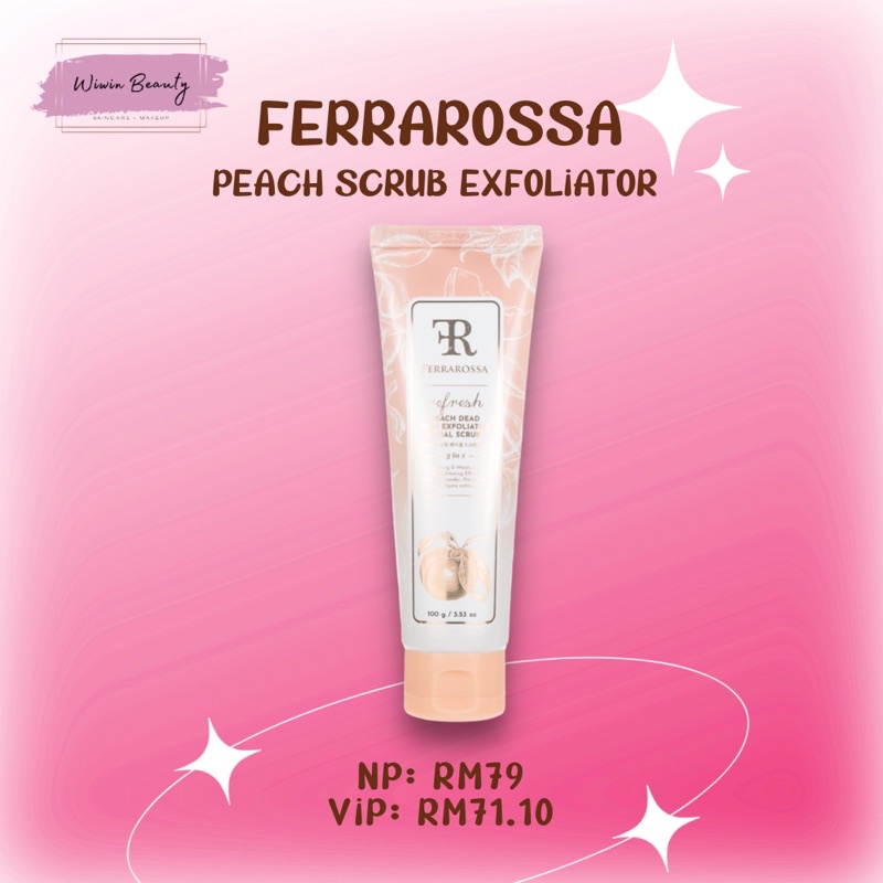 ORIGINAL HQ FERRAROSSA PEACH SCRUB EXFOLIATOR 100g Shopee Malaysia